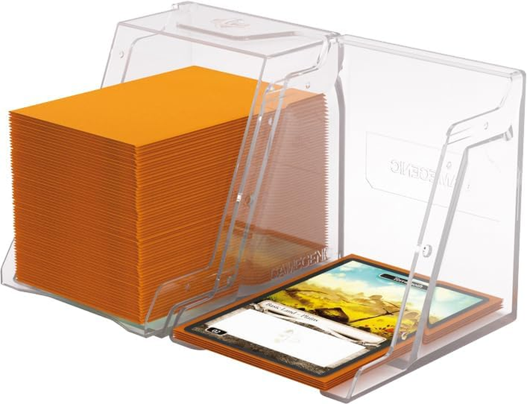Gamegenic Bastion 100+ XL Deck Box - Compact, Secure, and Perfectly Organized for Your Trading Cards! Safely Protects 100+ Double-Sleeved Cards, Clear Color, Made image number 6