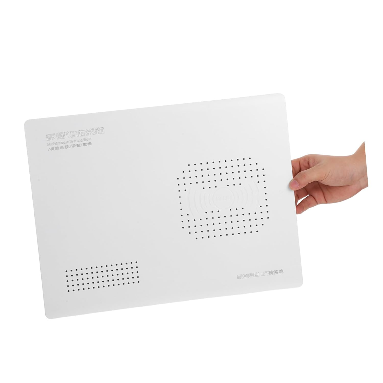 Ipetboom White in Wall Multimedia Connector Storage Box Recessed Wiring Distribution Enclosure for Tv Entertainment Centers and Office Cable Management image number 5