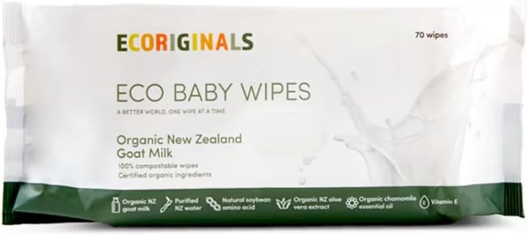 Ecoriginals Eco Baby Wipes Goat Milk 70'S