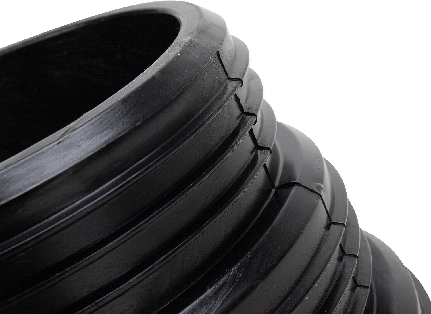 Camco Flexible 3-In-1 Sewer Adapter Hose Seal -Flexible Fitting That Makes Connection to a Sewer Inlet Simple and Less Hands On! (39318), Black