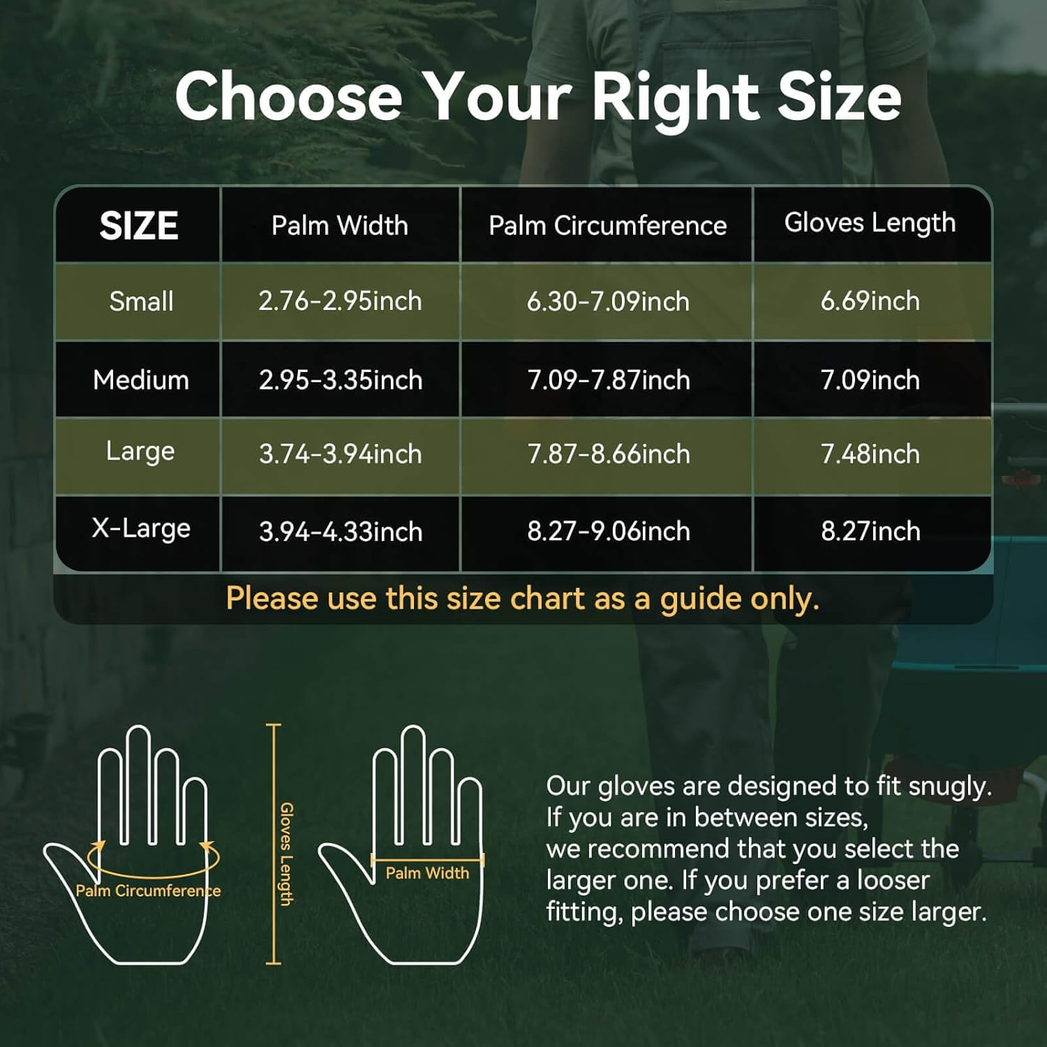 Lightweight Work Gloves: Touch Screen Flex Deerskin Leather Garden Gloves for Yard Working, Gardening, Cycling, DIY, and Builders for Men Women (Grey) image number 3