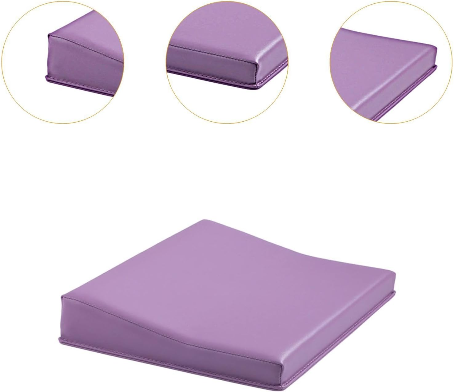 Eigell Nail Armrest,Nails Table Elbow Pad Waterproof Sponge Filler Hand Rest Manicure Hand Rest Pillow Cushion for Salon Nail Tech, Violet image number 5