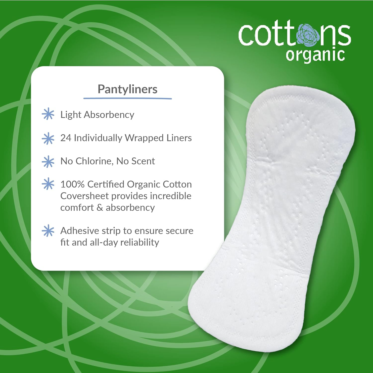 Cottons Pantyliners Ultra-Thin 24 (1) image number 6
