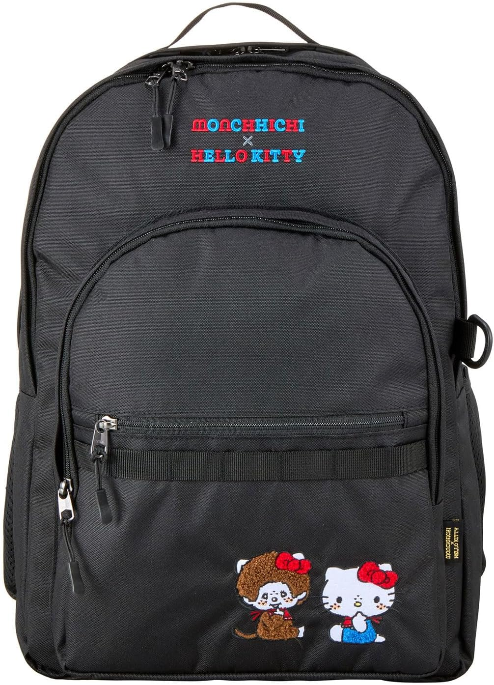 Schifle SA21 Women'S Backpack School Bag Suitcase Can Be Carry-On Black Monchhichi X Hello Kitty One Size, SA21. Black Monch X Hello Kitty, Free Size