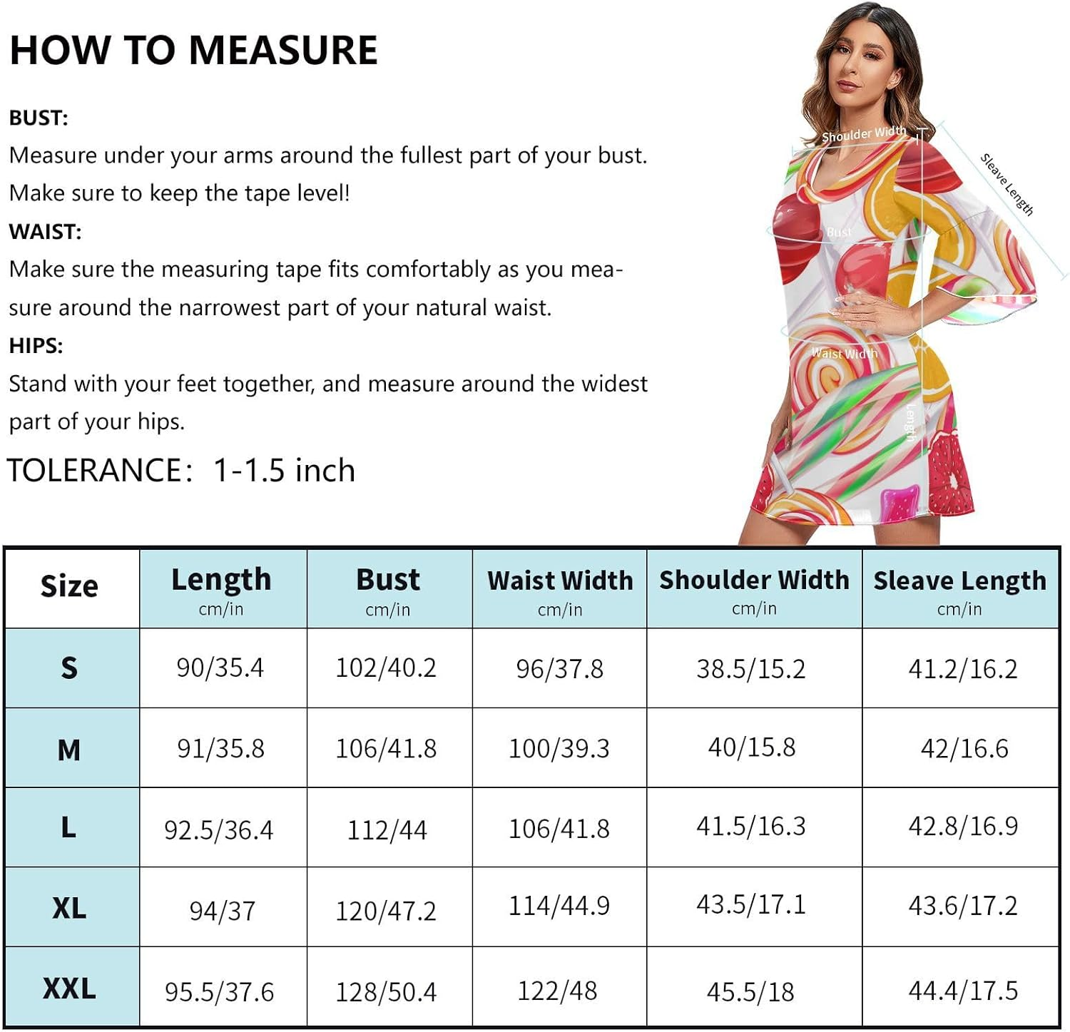 Vibrant Candies Colorful V Neck Dress Printed Line Maternity Dress S-XXL