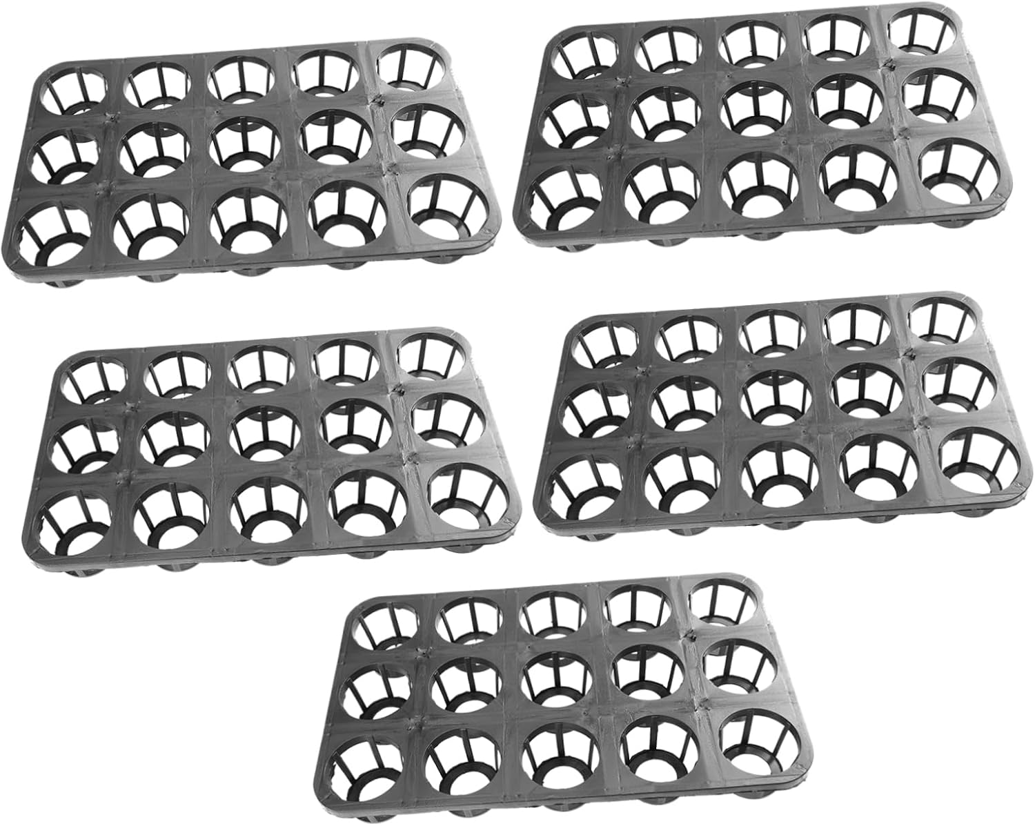 BCOATH 5 Pack Pp Starting Trays Greenhouse Planting Trays for Fruits Sowing Supply Planting Nursery Tray