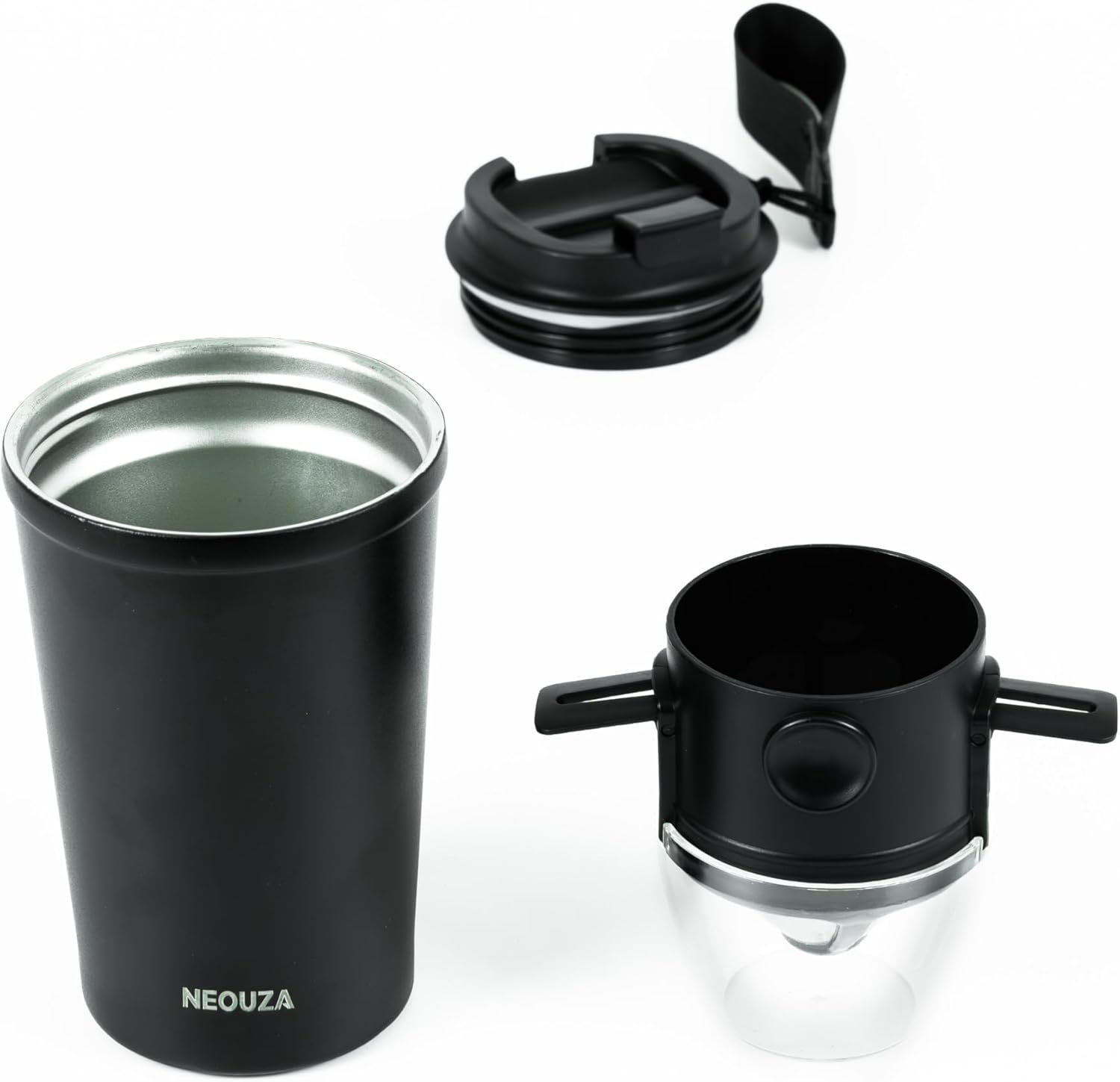 NEOUZA Pour over Coffee Dripper, Reusable Stainless Steel Coffee Filter, Portable Collapsible Paperless Coffee Maker for Camping, Travel, and Office Use (Dripper Only)