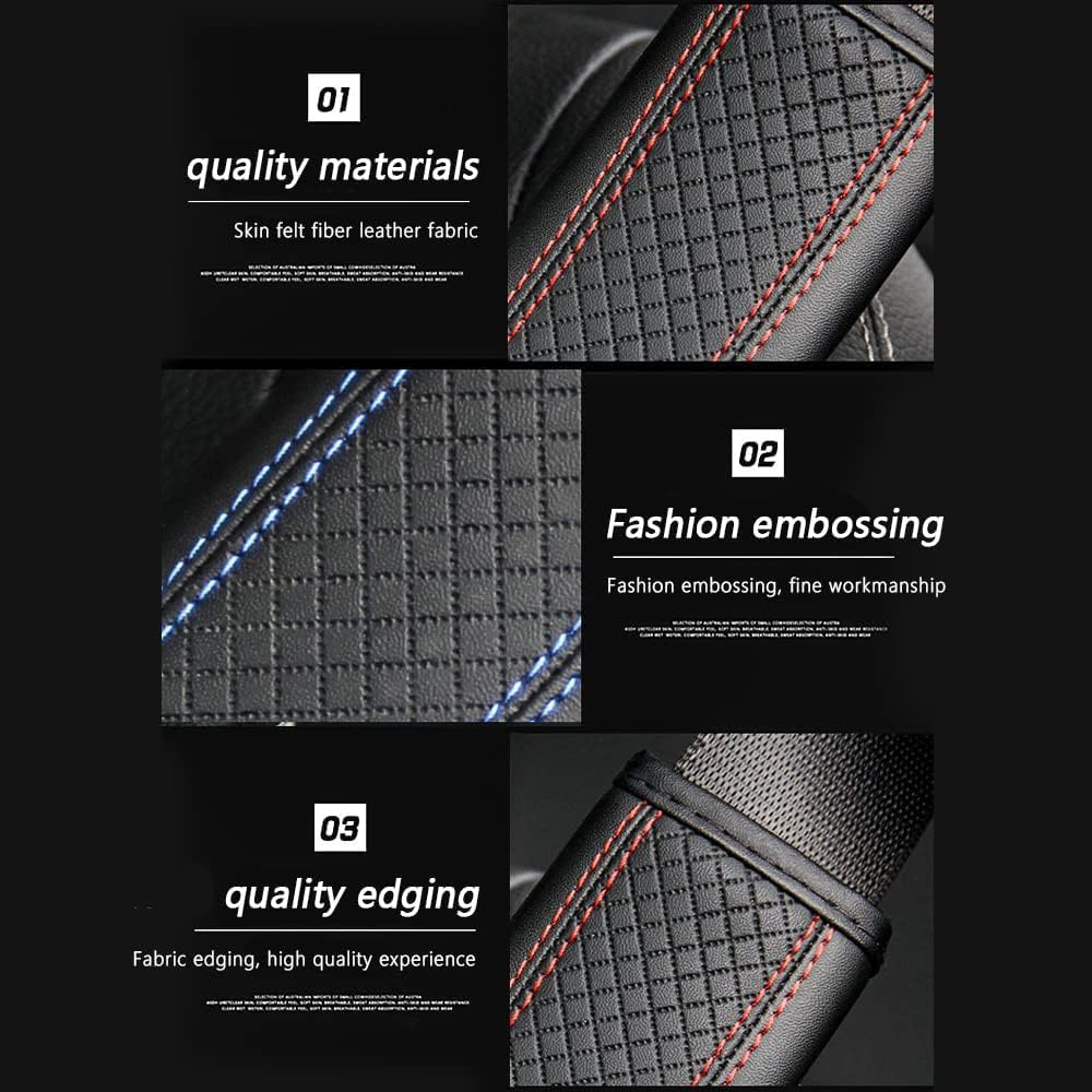 2PCS Car Seat Belt Cover Pad,Breathable Leather Seatbelt Covers for Shoulder Protection and Car Decorations,Universal Seatbelt Cushion Adding Car Seat Strap Pads Car Accessories Interior