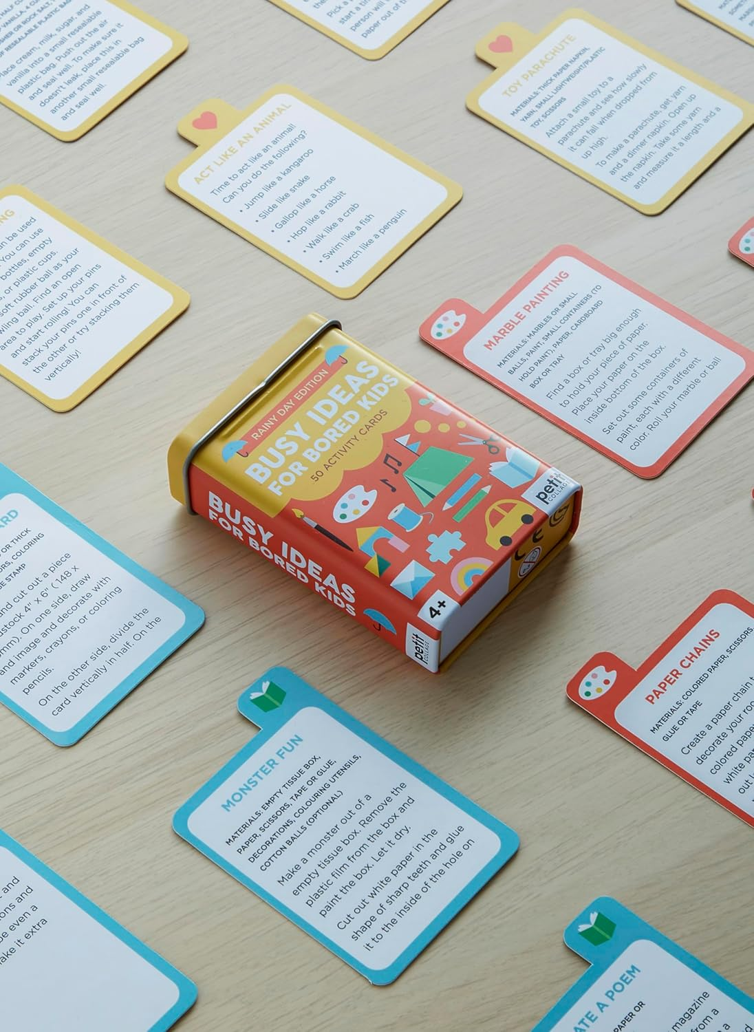 Petit Collage Kids Rainy Day Edition Busy Ideas for Bored Activity Cards