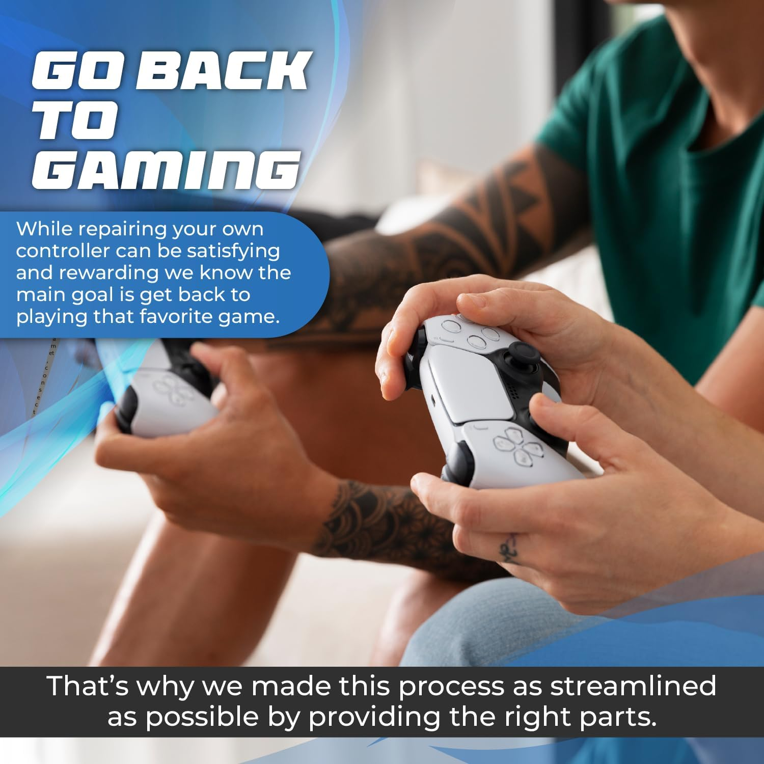 SOSS GAMING&reg; Hall Effect Joysticks UPGRADE Kit for Playstation 5 Dualsense Controllers- Fixes Stick Drift, Broken, and Loose Joysticks - 2 PACK image number 1