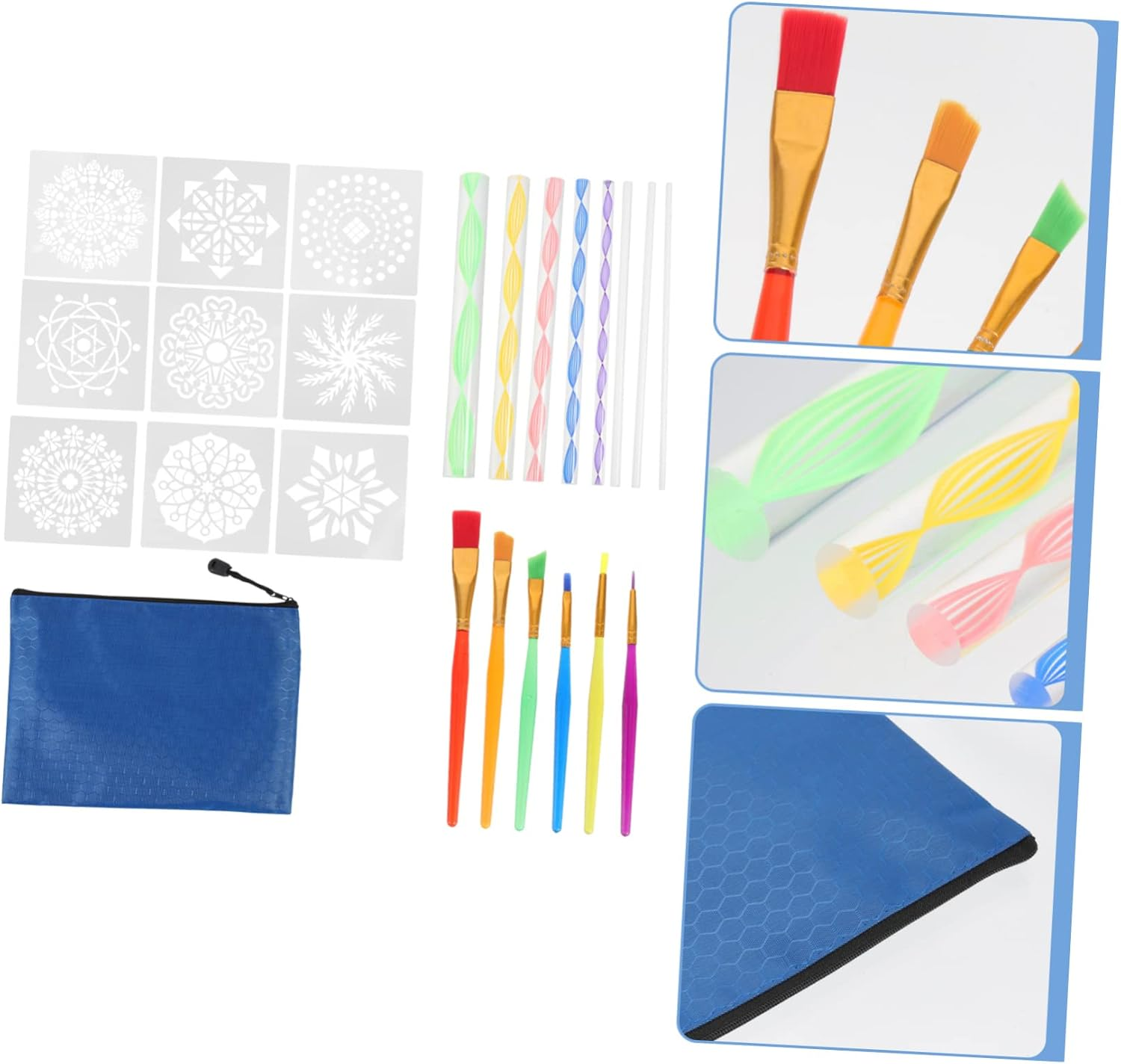 Operitacx Mandala Dotting Tool Professional Paint Kit Stencil Rocks Painting Tools image number 2