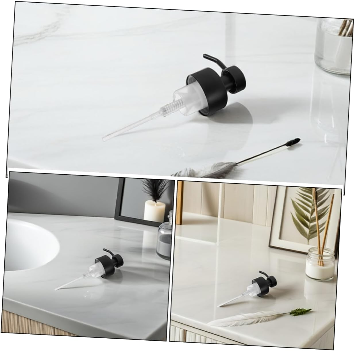 RORPOIR 2Pcs Stainless Soap Pump Replacement for Dispenser Foam Soap Dispenser Pump for Shampoo Lotion image number 3