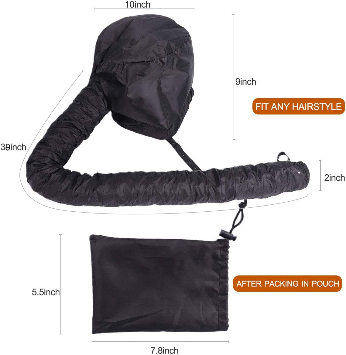 Bonnet Hair Dryer Hood Hair Dryer Bonnet Attachment Cap for DIY Hair Deep Conditioning Treatment Hair Care image number 1