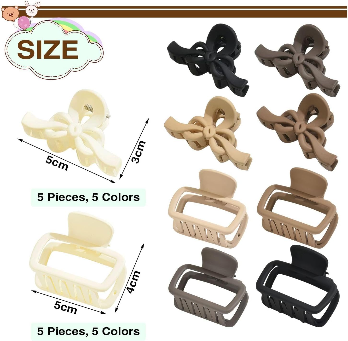 10 Pieces for Women'S Simple Hair Pin, Non-Non-Slip Hairpin, Fashionable and Versatile Hair Accessories, Hairstyle Accessories.