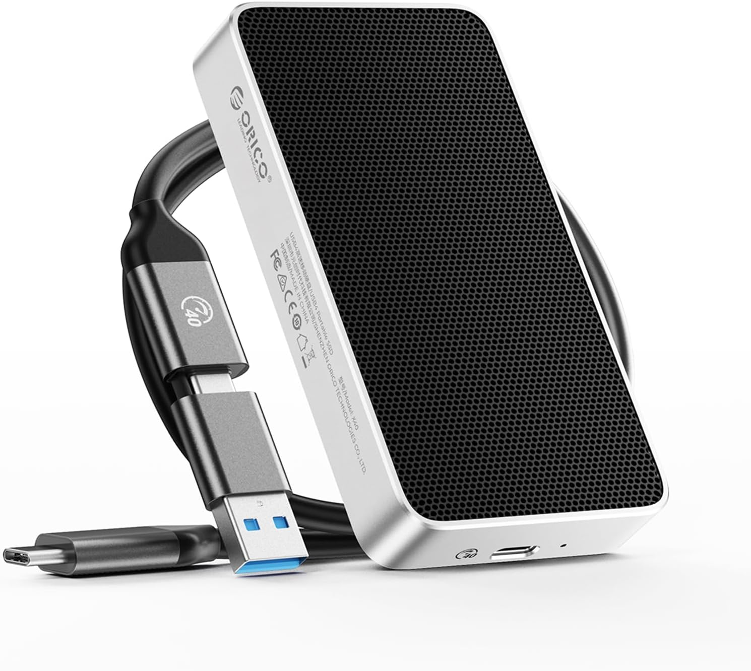 ORICO 2TB USB4.0 Portable SSD 3800Mb/S(40Gbps), Ultra-Fast External Solid State Drive, Compatible with Thunderbolt 3/4, USB4, Fanless Aluminum Design, Works with Mac and PC-X40 image number 4