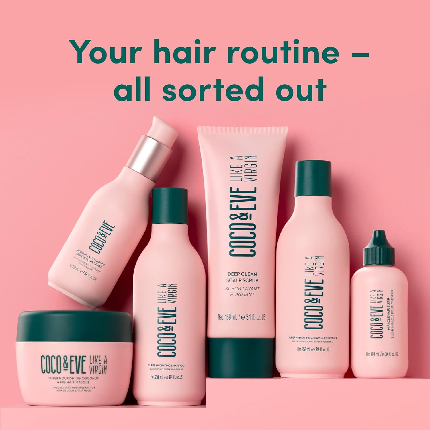 Coco & Eve Moisturising & Detangling Leave-In Conditioner. Coconut, Avocado Oil, Vitamin a and E for Conditioning, Smoothing, Detangling, Minimising Cracks and Split Ends. (150Ml) image number 2