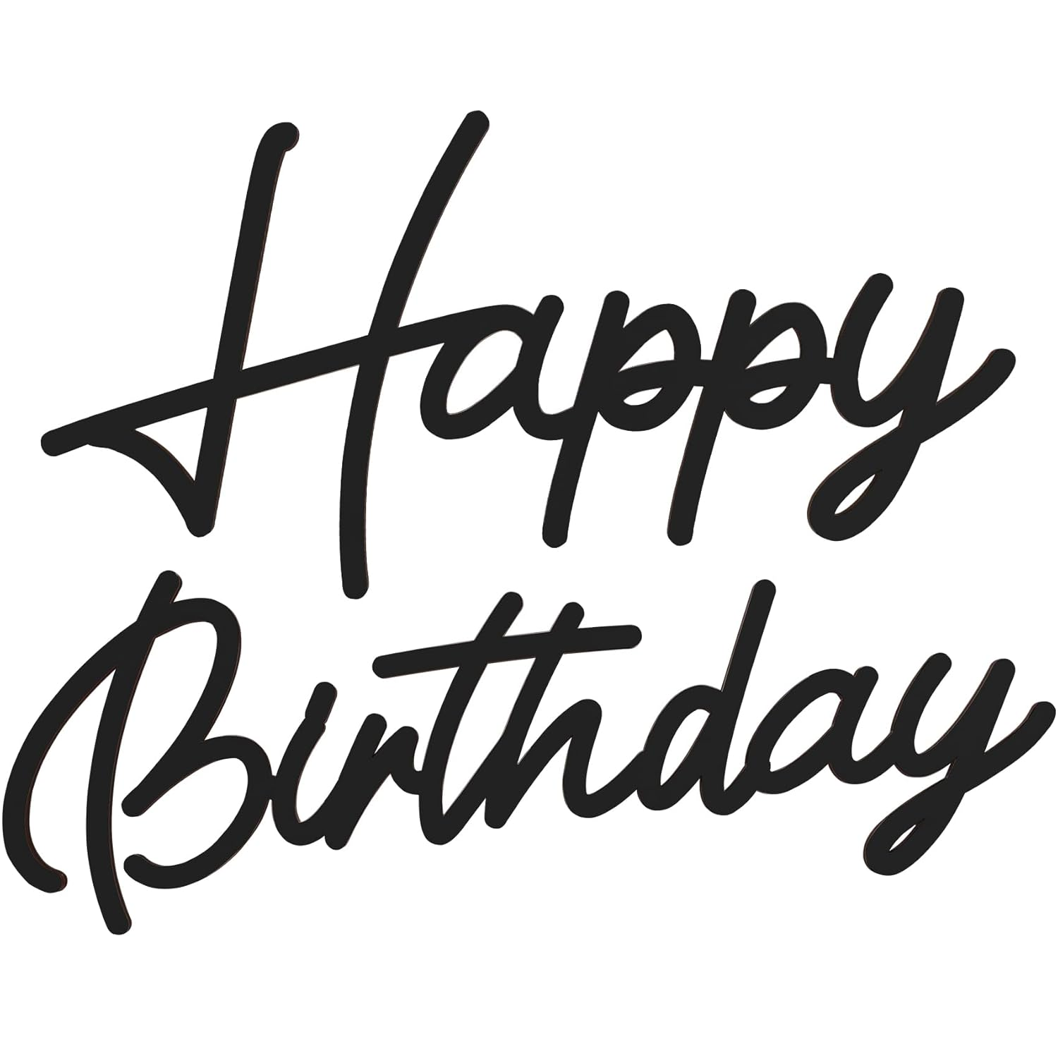 Happy Birthday Wooden Sign with Gold Painted Cutout Wooden Happy Birthday Letters Sign Vintage Rustic Party Decoration Backdrop Wall Photo Prop（Gold）