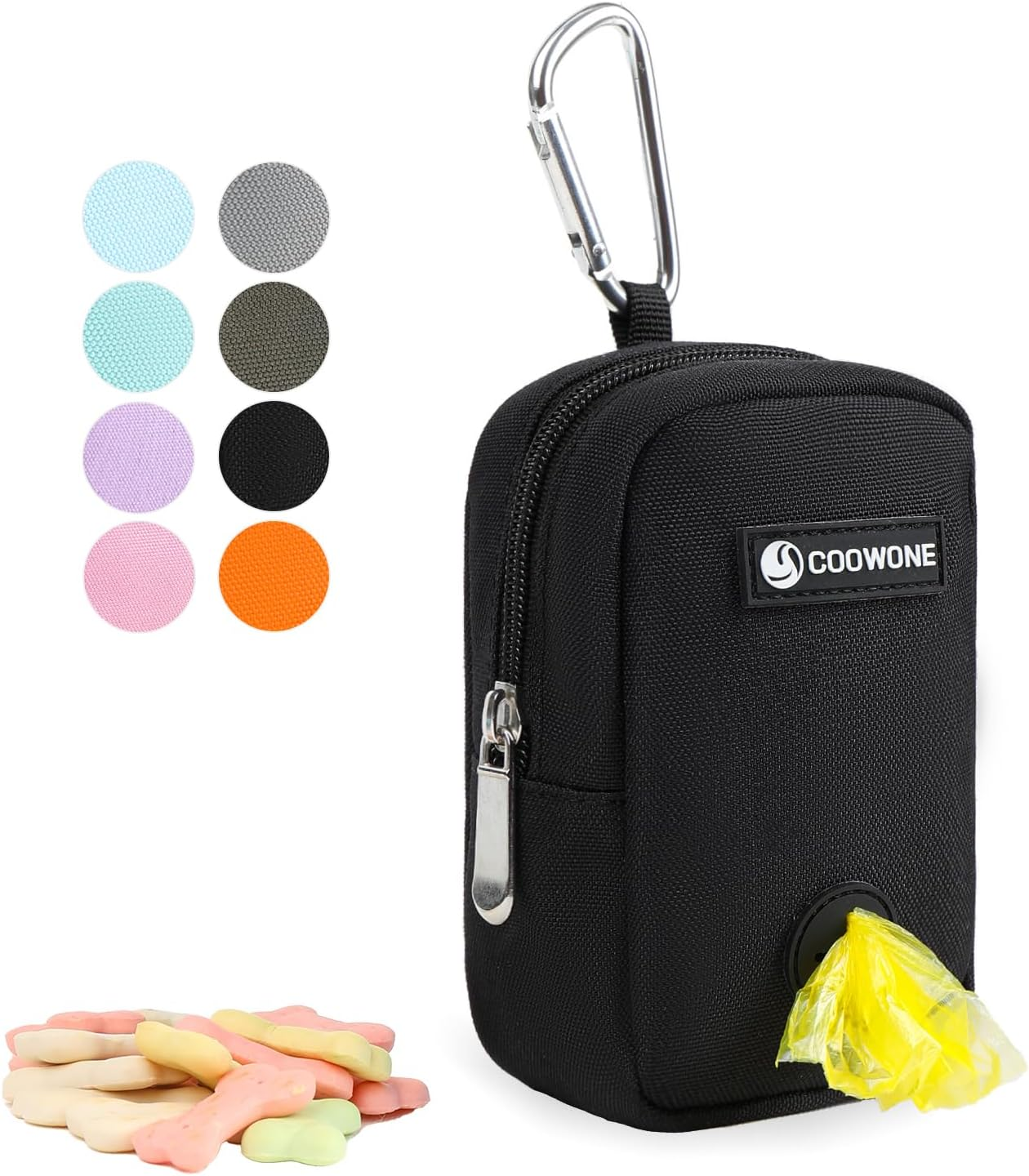 Dog Treat Pouch Dog Poop Bag Holder for Leashes, Pets Snack Container with Inner Mesh Bag, Puppy Supplies Perfect for Training and Walking - Hands Free Dog Waste Bag Dispenser -Dog Travel Accessories