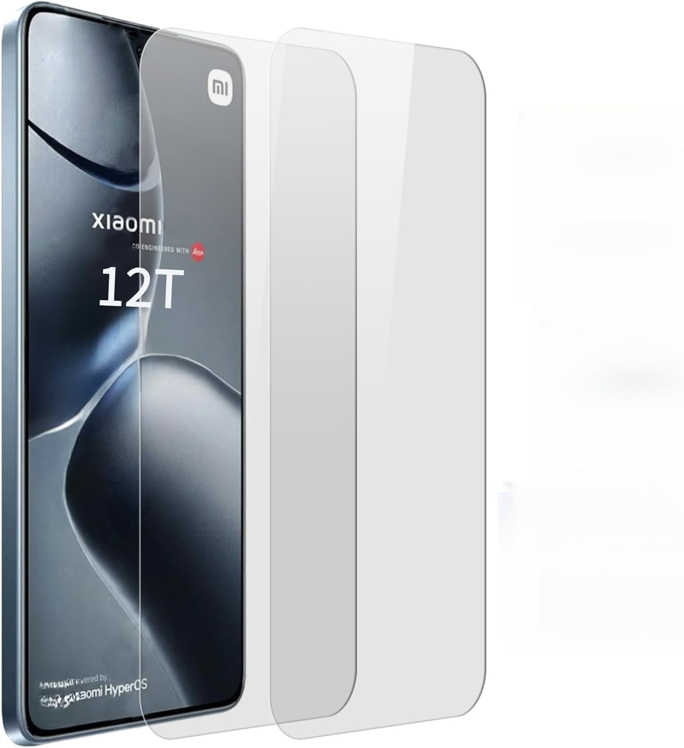 HCT STYLE 3D Tempered Glass Screen Protector for Curved 6.67 Inch Smartphone Screens - for Xiaomi Redmi Note 13 Pro, Pack of 2 with Cleaning Cloths and Dust Stickers