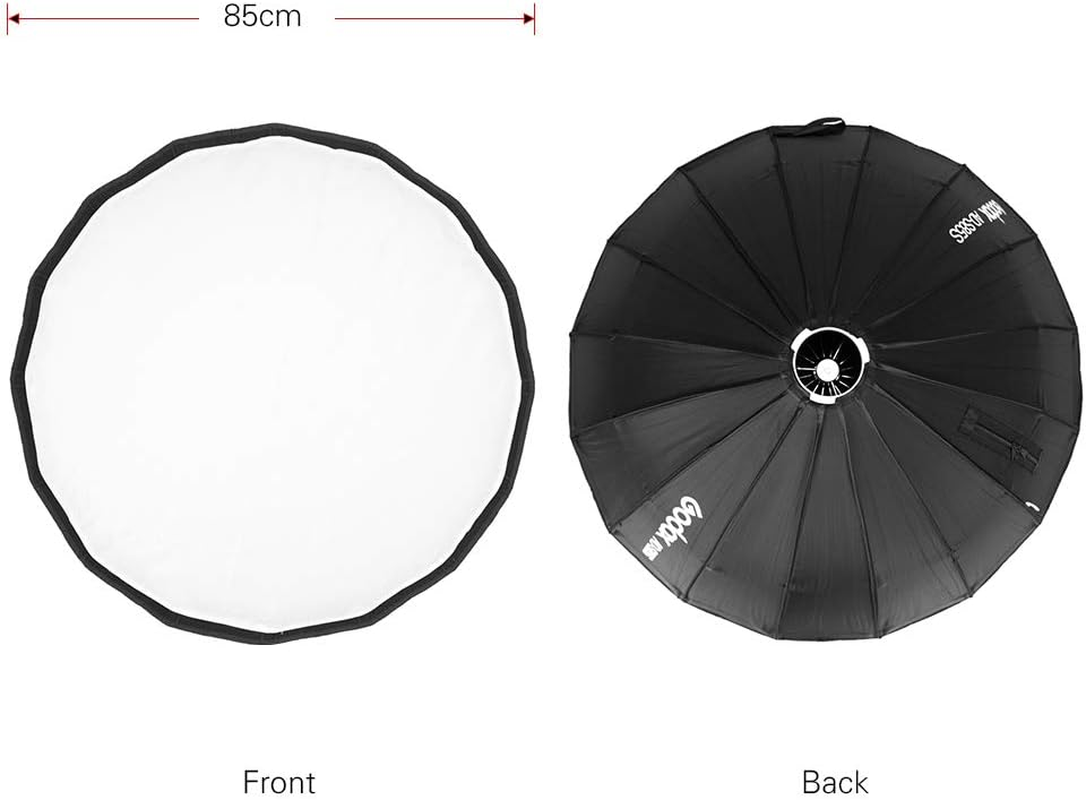 Godox 85CM AD-S85W Deep Parabolic White Interior Softbox W/ Grid for Ad400Pro (Godox Mount) image number 1
