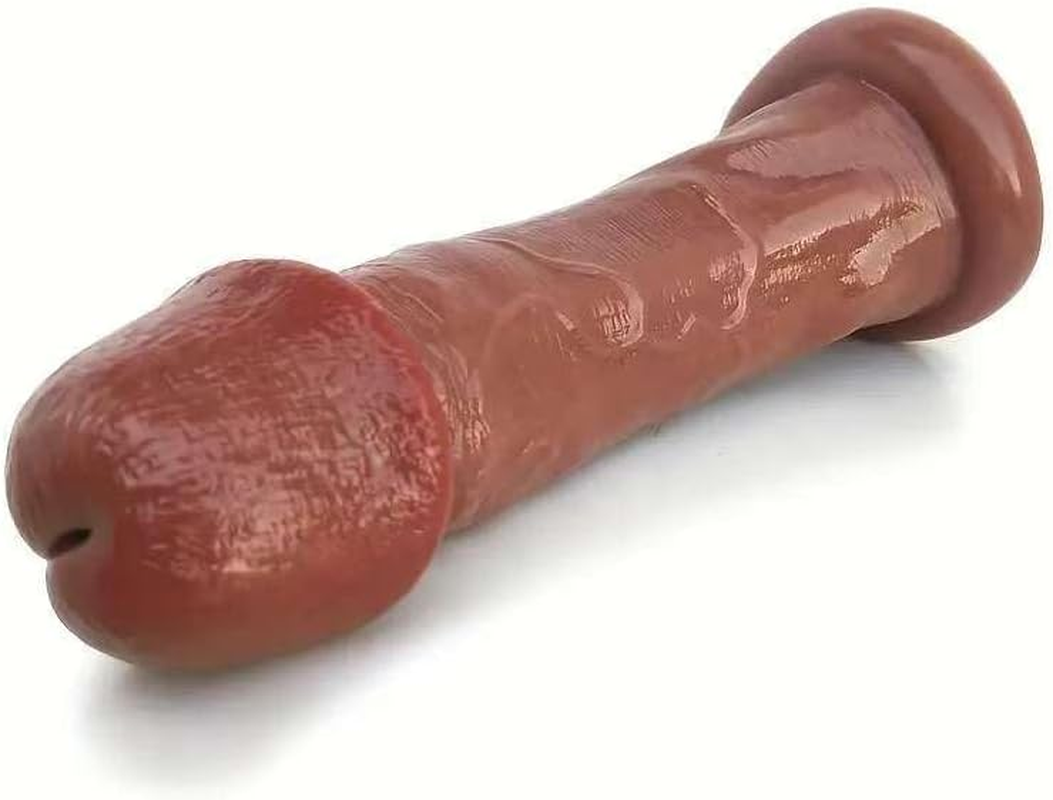 Thick Huge Glans Dildo, Big Head Uncut Dildos with Forskin Suction Cup for Hands-Free and Anal Cock Play Vagina G-Spot Stimulate Giant Butt Plug, Sex Toys for Women image number 5