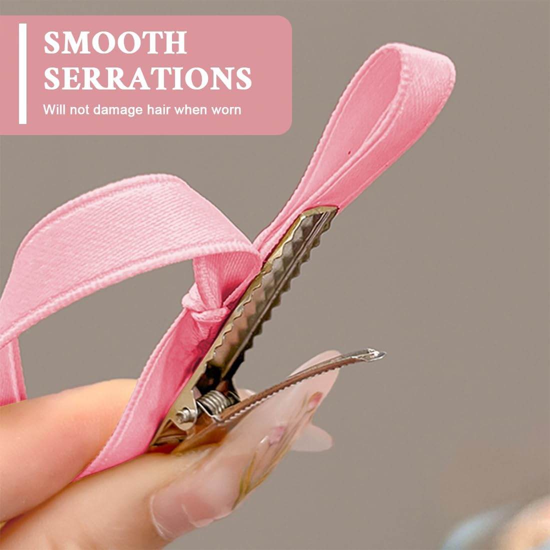 GGUFAY Star Hair Clips and Ribbon Hairpin, Hollowed Star Hair Clips, Hair Bows Girls for Children, Girls, DIY Hairstyles, Halloween, Christmas, Concerts and Daily Life (Pink) image number 4