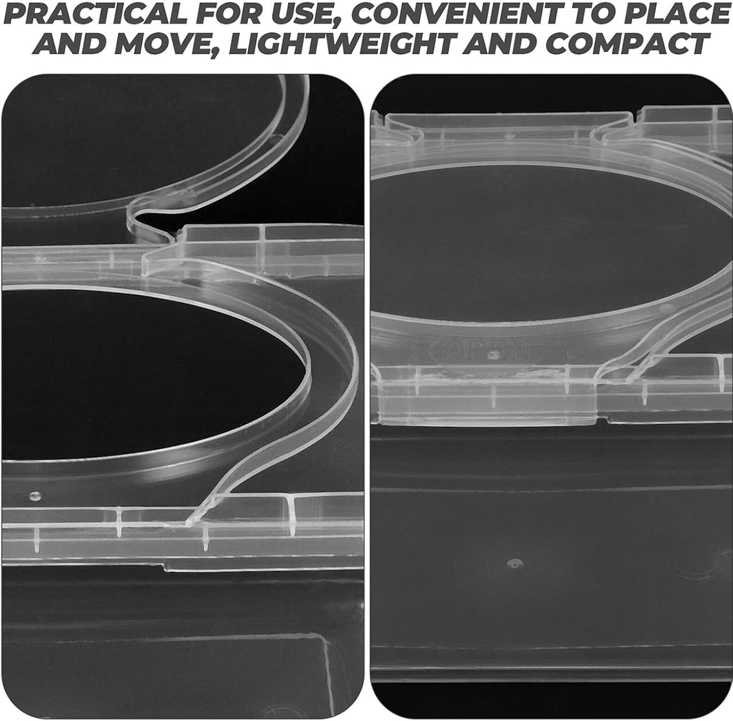 Reusable Wipe Dispenser with Dustproof Cover Weighted Non Slip Wipes Container for Nursery and Home Bathroom Wide Mouth Refillable Case Storage and Easy Access Transparent Lid image number 4