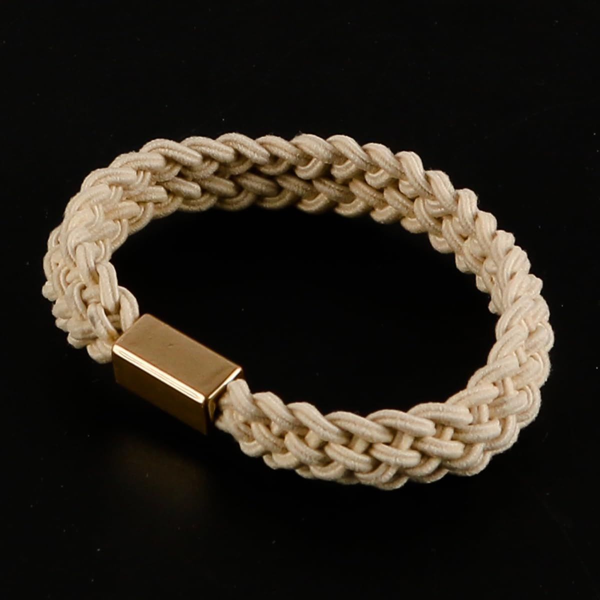 Laroal Hair Scrunchies Set 10 Pieces Soft Elastic Cords No Damage Elastic Hair Ties Ponytail Holder Stretchy Hair Bands Headband Accessories for Girls Women (Beige) image number 4