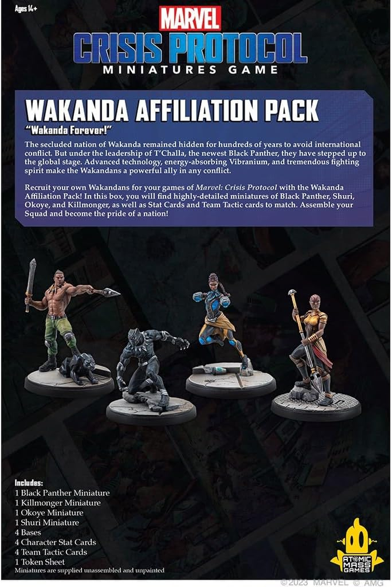 Asmodee North America Marvel Crisis Protocol Miniatures Wakanda Affiliation Game image number 4