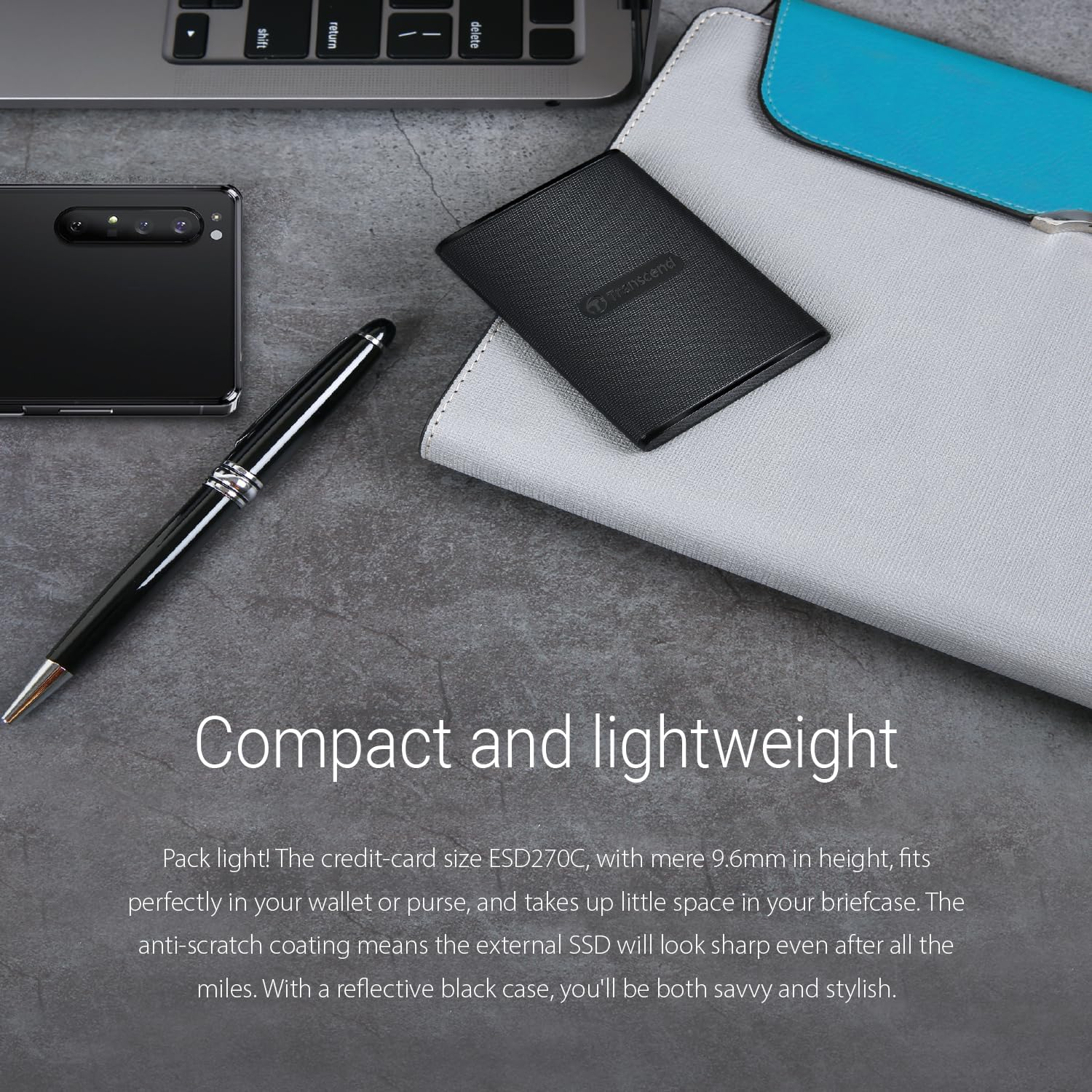 Transcend SSD TS2TESD270C Portable 2TB, USB 3.1, Type-C image number 5
