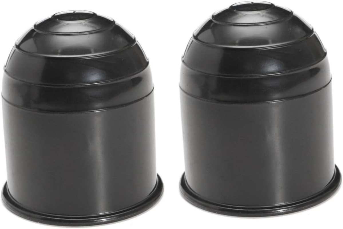 GLEAVI Universal Trailer Ball Cover 3Pcs Black Towball Cap Hitch Ball Protection for Standard Towbars and Swan Neck Trailer Couplings