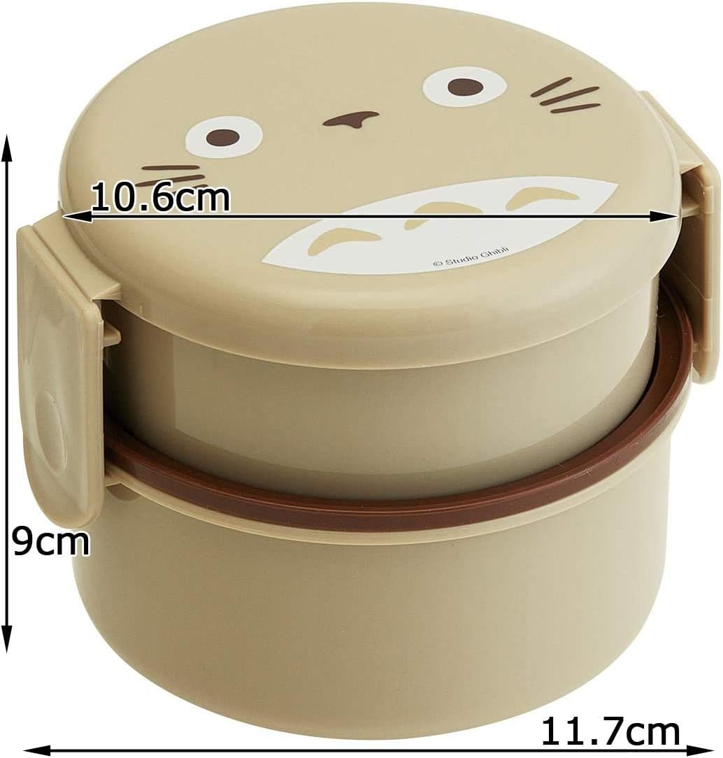 Skater ONWR1-A round Lunch Box with Fork, 16.9 Fl Oz (500 Ml), My Neighbor Totoro, Ghibli, Made in Japan - Jiji Kiki'S Delivery Service image number 4