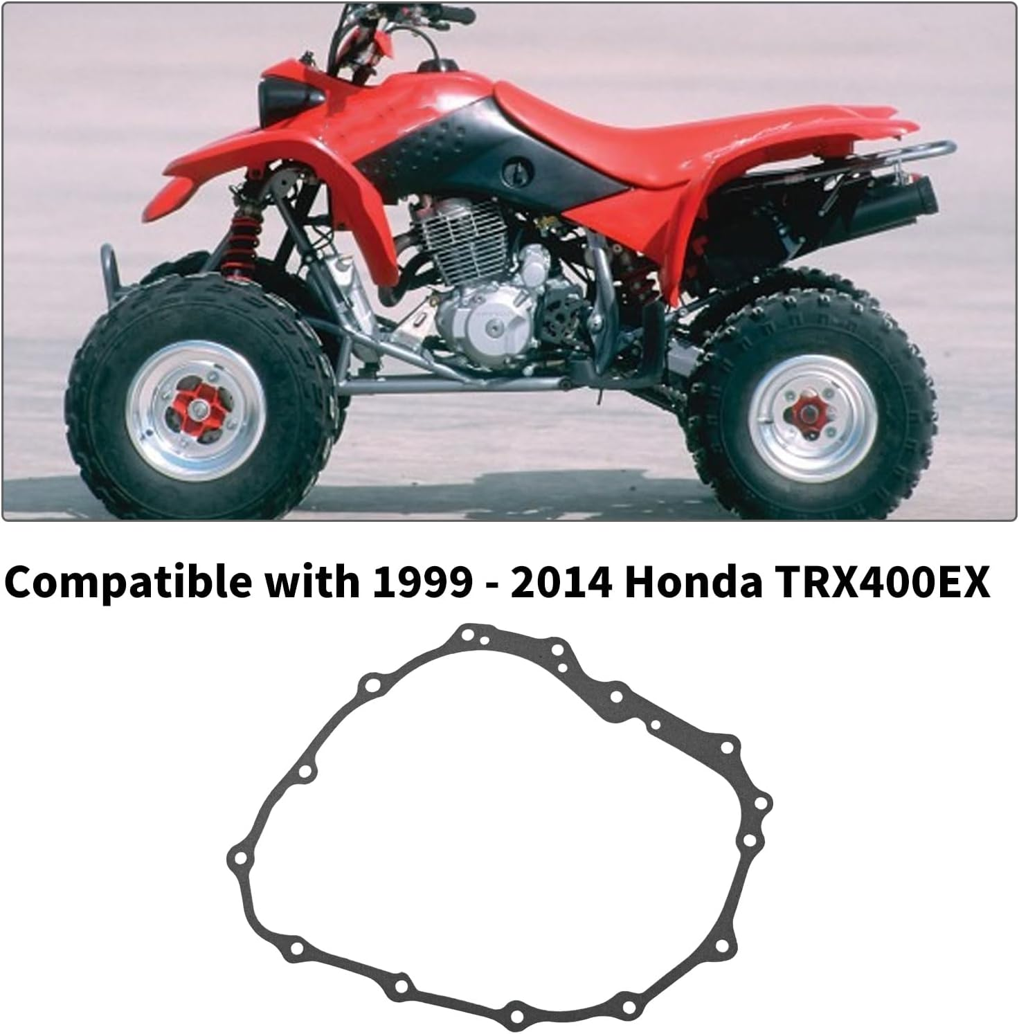 Clutch Side Cover Gasket Replacement for Honda TRX 400EX TRX 400 EX 1999-2014 Sportrax DCR-GE89 image number 5