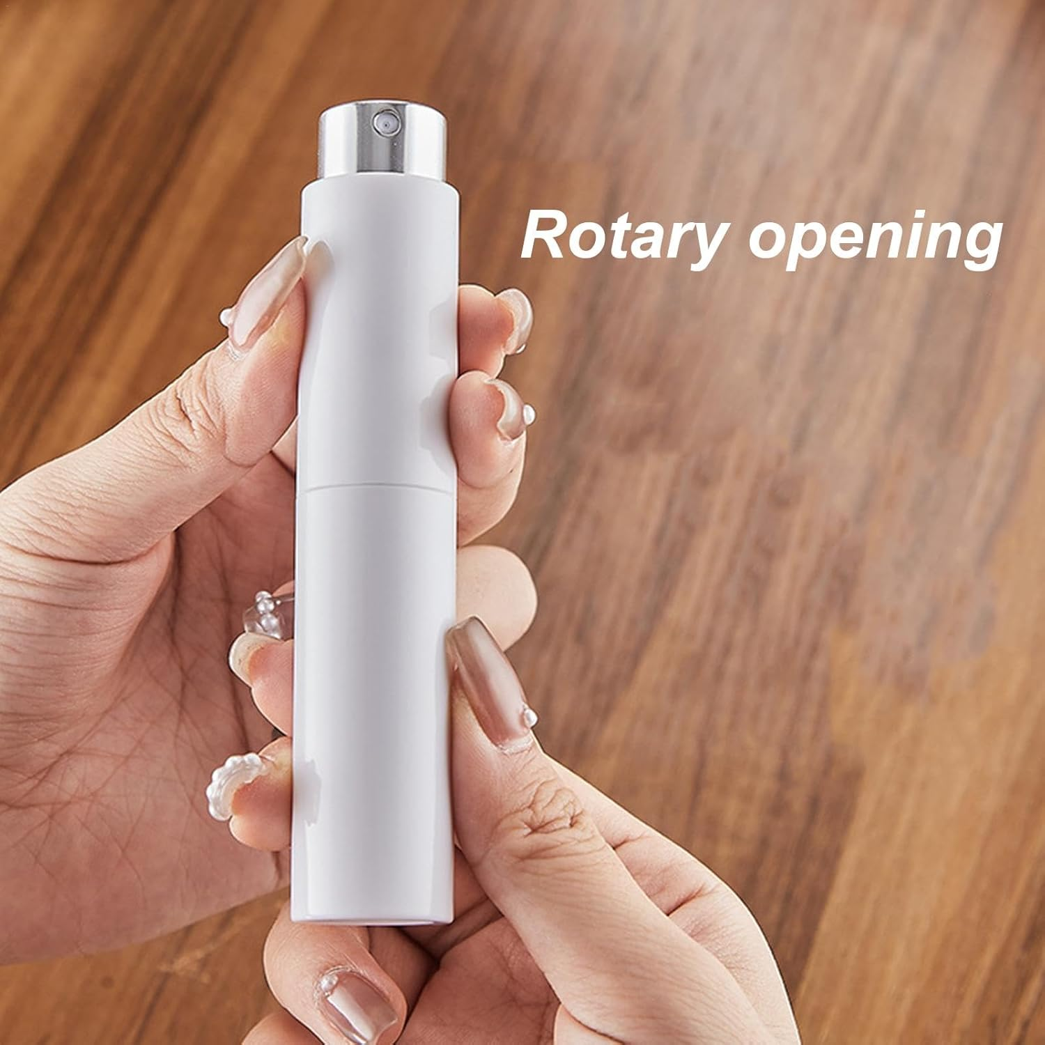 Coffee Bean Spritzer - Coffee Bean Anti-Static Sprayer | Portable Refillable Spray Bottle for Dining Room, Restaurant, Home, Kitchen - Silver image number 6