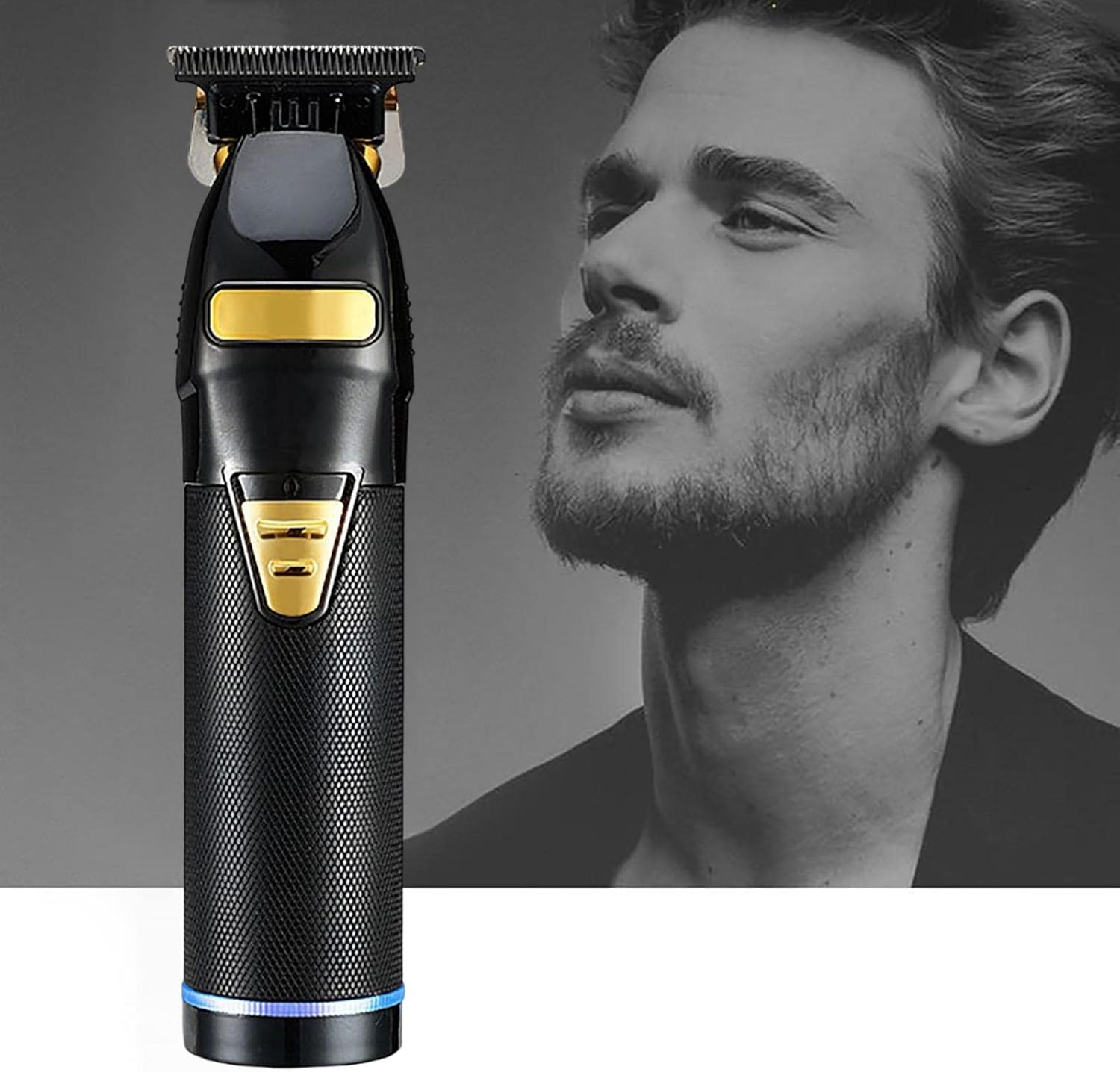 Professional Hair Clipper Trimmer Hair Cutting Kit for Men Hair Cutting Black 4.33X7.68X2.05 In - Gold 4.33X7.68X2.05 In image number 4