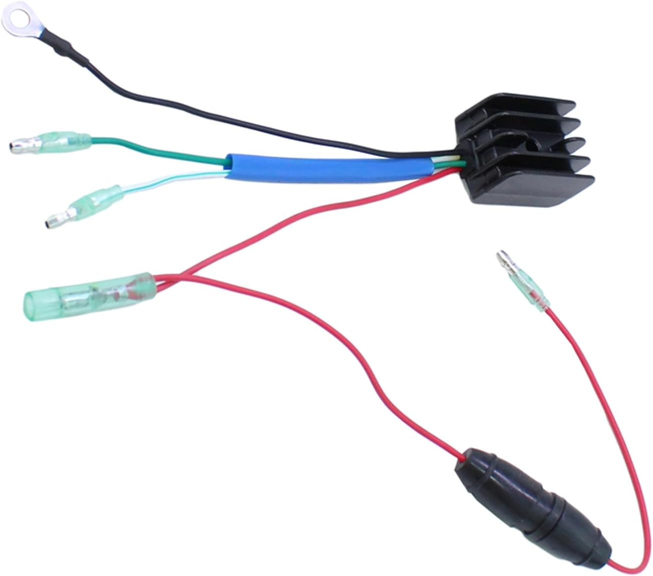 Outboard Rectifier Regulator Voltage Regulator Fit for Yamaha Outboard Engine 25HP 30HP 40HP 70HP 1984-2001 Replacement 6G1-81970-61 6G18197061 6G1-81970-62 image number 1