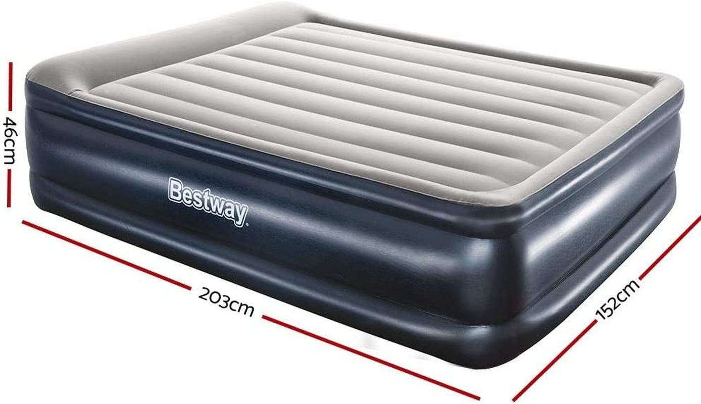 Bestway Air Bed Queen Inflatable Mattress Sleeping Mats Home Camping Built-In Pump