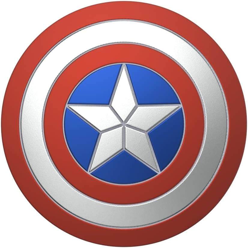 Popsockets: Popgrip - Expanding Stand and Grip with a Swappable Top for Smartphones and Tablets - Enamel Captain America Shield image number 2