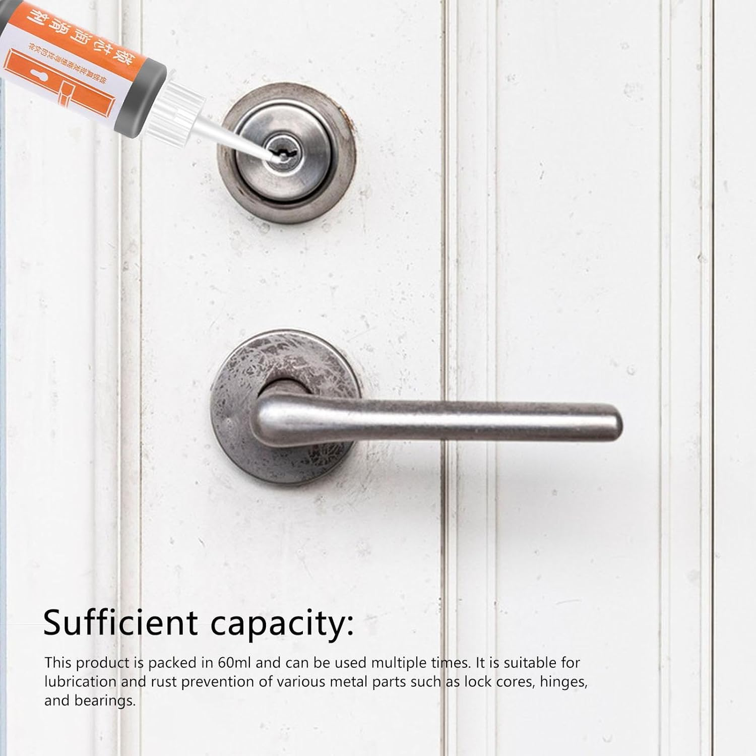 Graphite Spray Lubricant | Door Hinge Grease - Lock Grease Liquid Graphite, Long-Lasting Lubricating Oil for Locks, Hinges & Sliding Doors