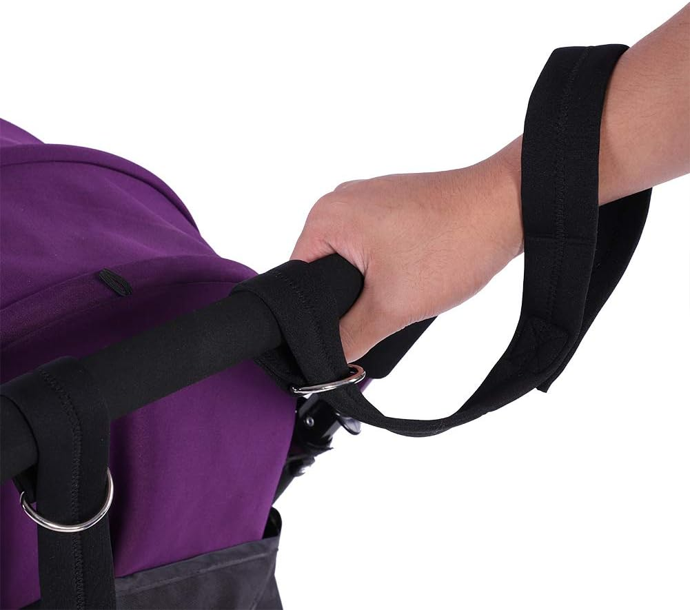 Stroller Safety Strap, Comfortable Cushioned Stroller Wrist Strap for Baby Stroller for Carriage for Pram image number 1