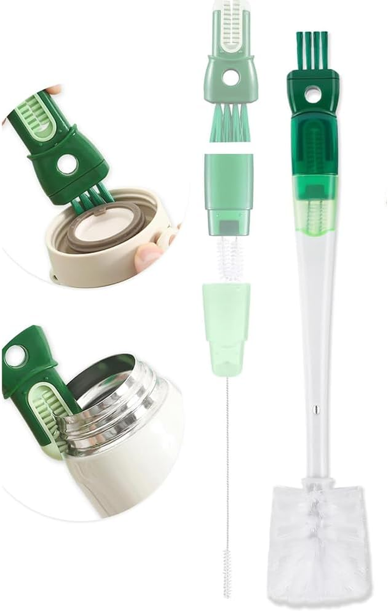 5 in 1 Water Bottle Brushes for Cleaning, Multifunctional Insulation Bottle Cleaning Tools, Easily Cleans the Cup Mouth, Lid, Bottom, and Straw, Home Kitchen Cleaning Tools