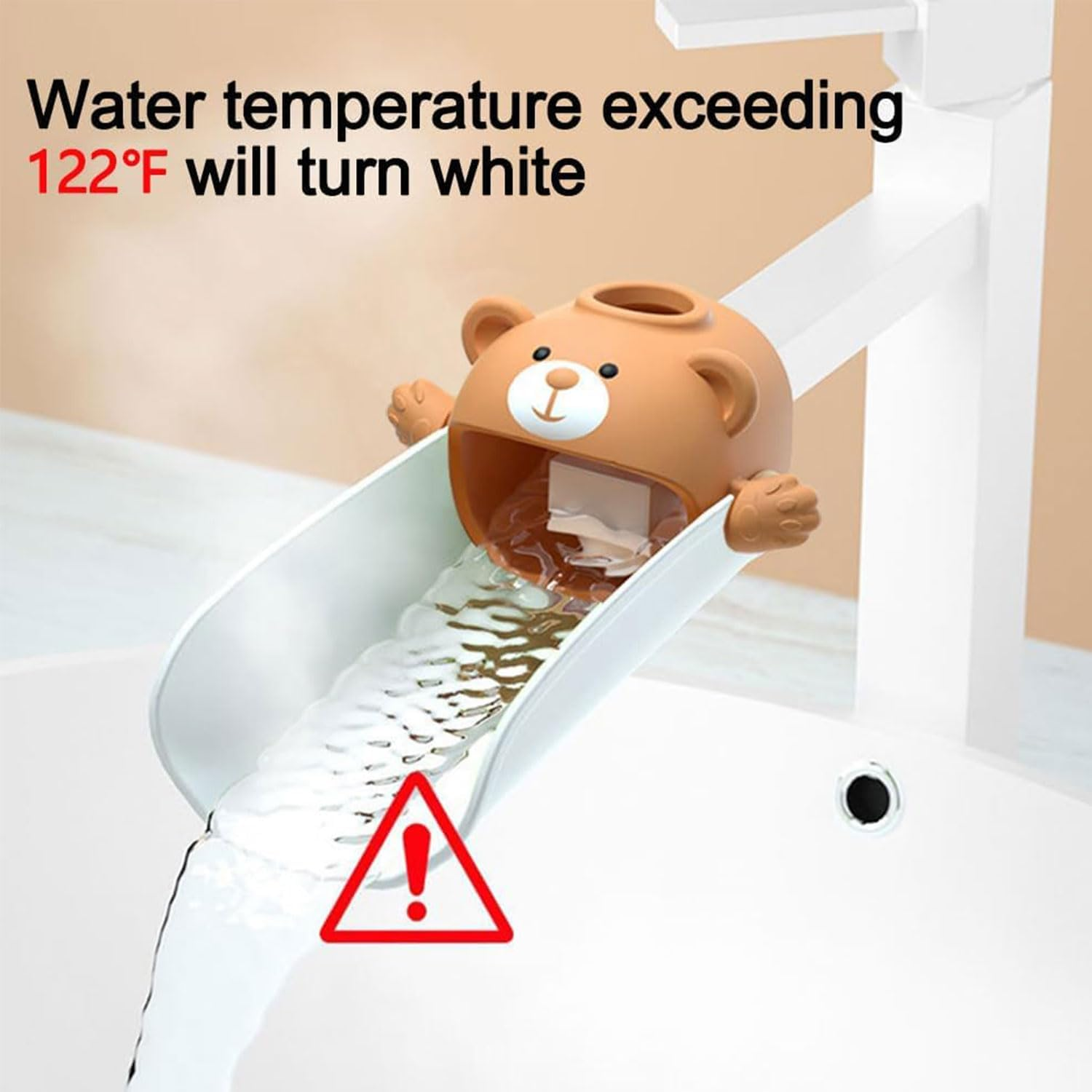 YIRANJIA 2-Pack Faucet Extender for Sink - Easy-To-Use Temperature-Sensitive Extensions for Toddlers & Kids - Bathroom & Kitchen Hand Washing Faucet Add-Ons image number 1