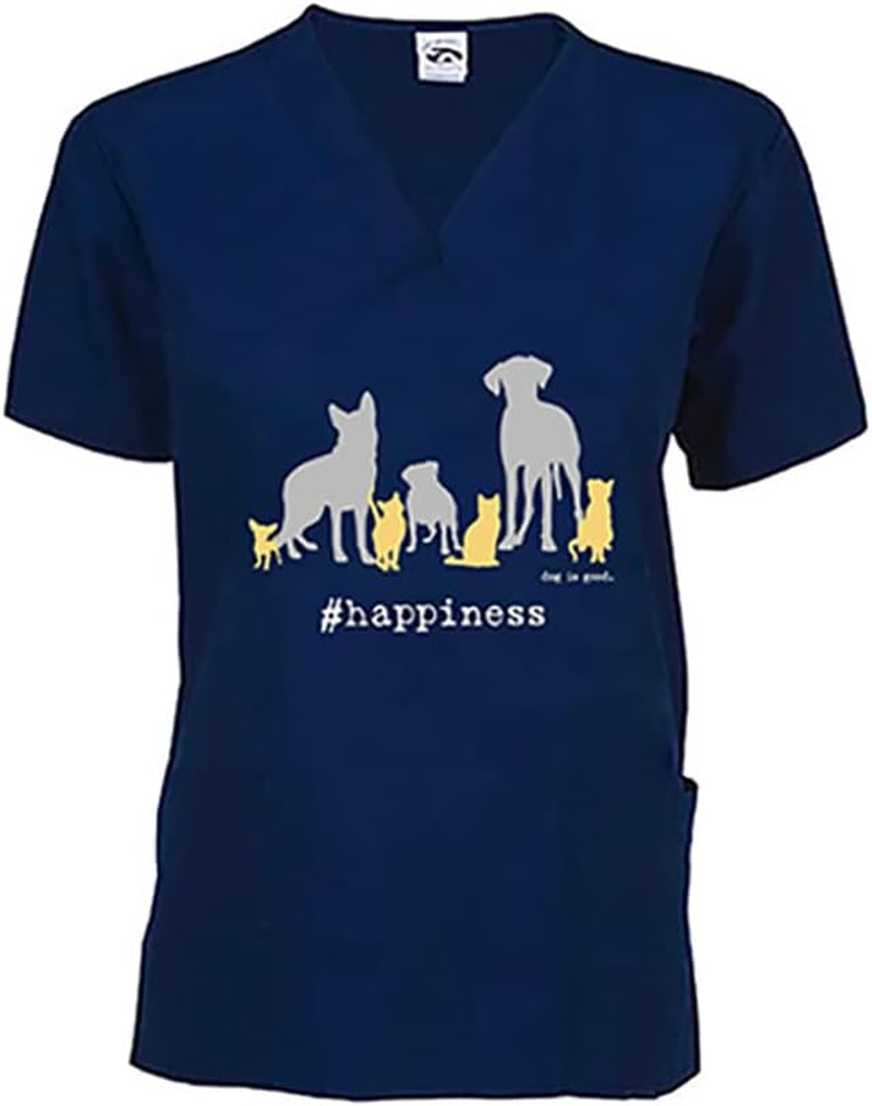 Dog Is Good #Happiness Scrub Top