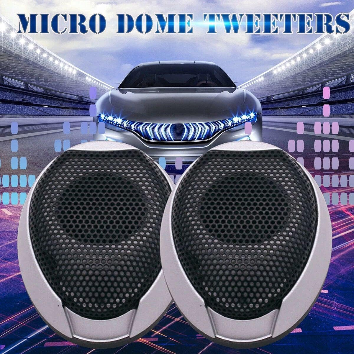 Suesacy 12V 1000W Universal Car Hifi Tweeter Audio Stereo Sound Speaker Horn image number 1