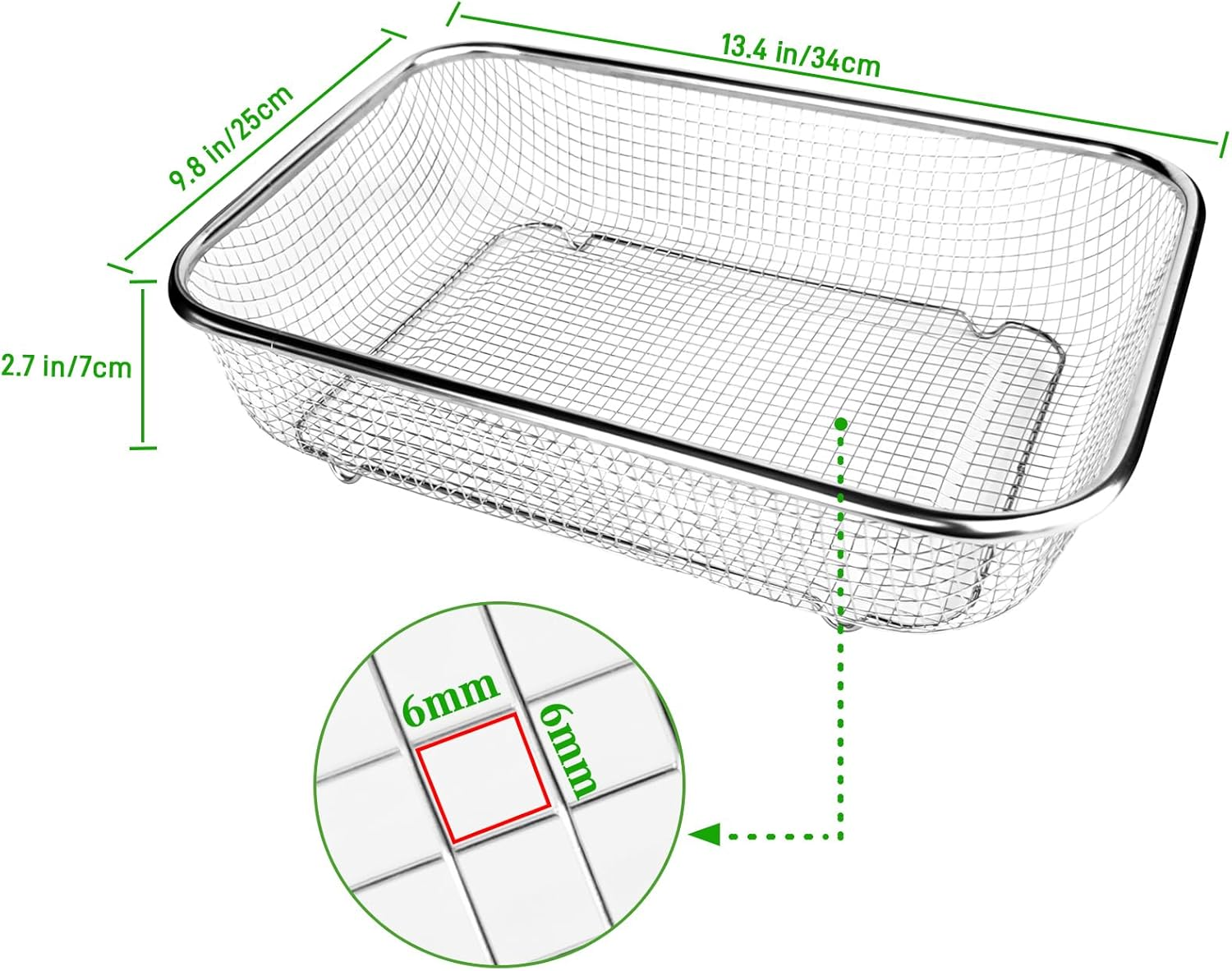 Garden Sieve Stainless Steel Earth Sieve & Garden Compost Sieve, Heavy Duty Garden Sieve for Soil and Stones, Garden Puzzles Perfect for Gardening, Ideal Sieve for Sieving and Filtering Compost, Soil