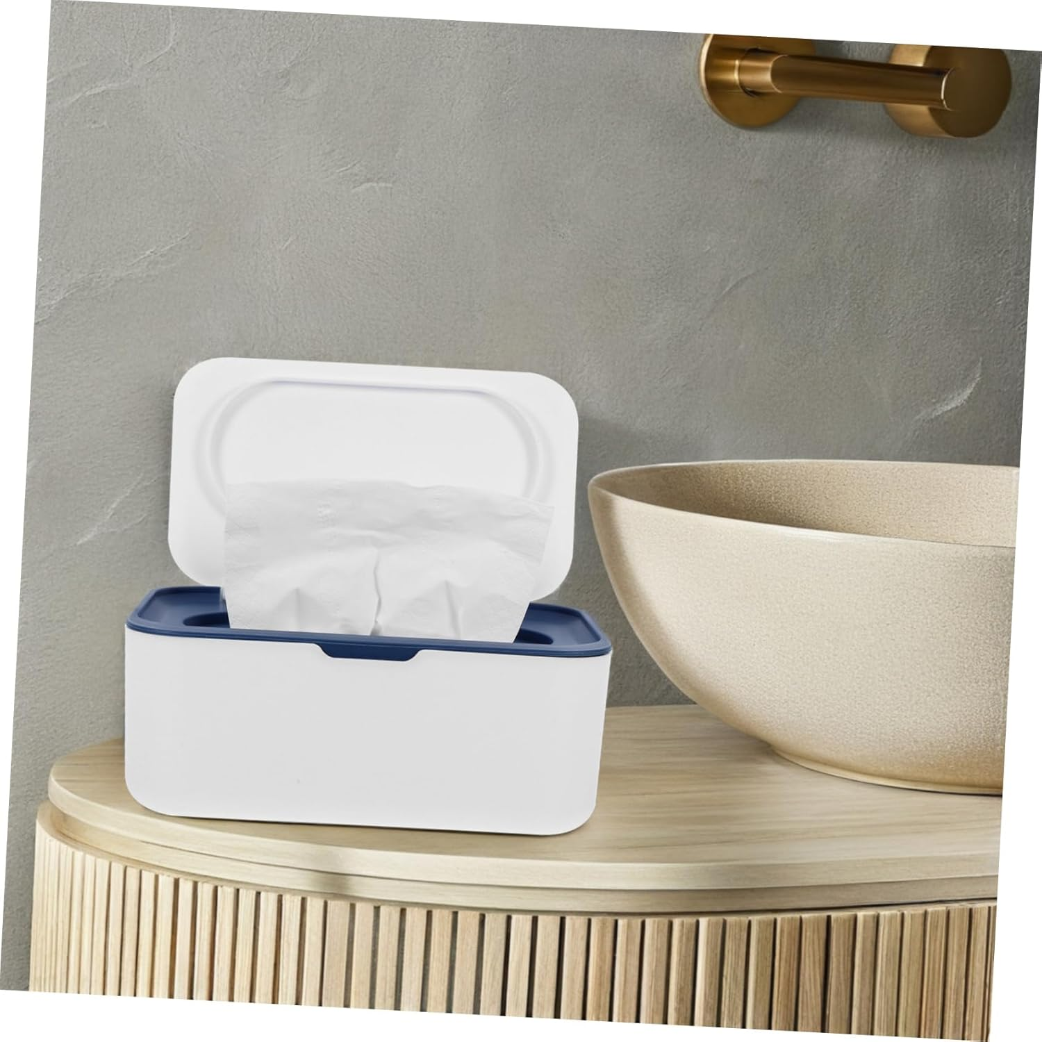 Refillable Wipes Box Elegant Tissue Holder for Home Travel Stylish Napkin Tissue Dispenser Easy for Wipes Daily Use