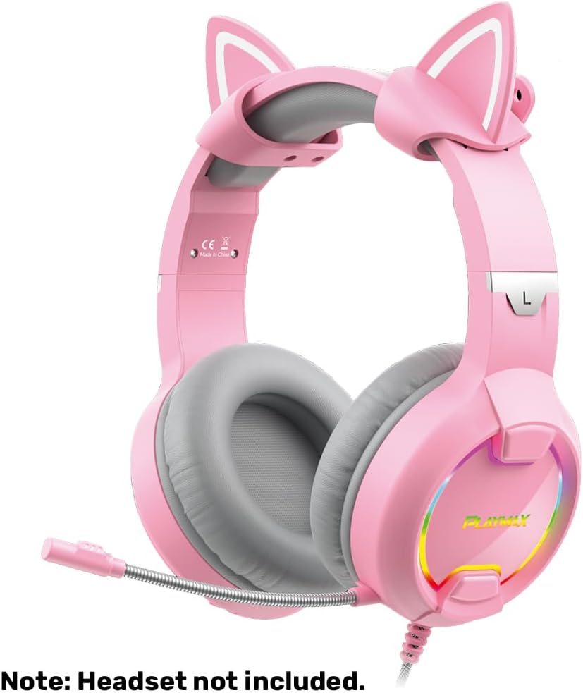 Playmax Cat Ears Pink/White
