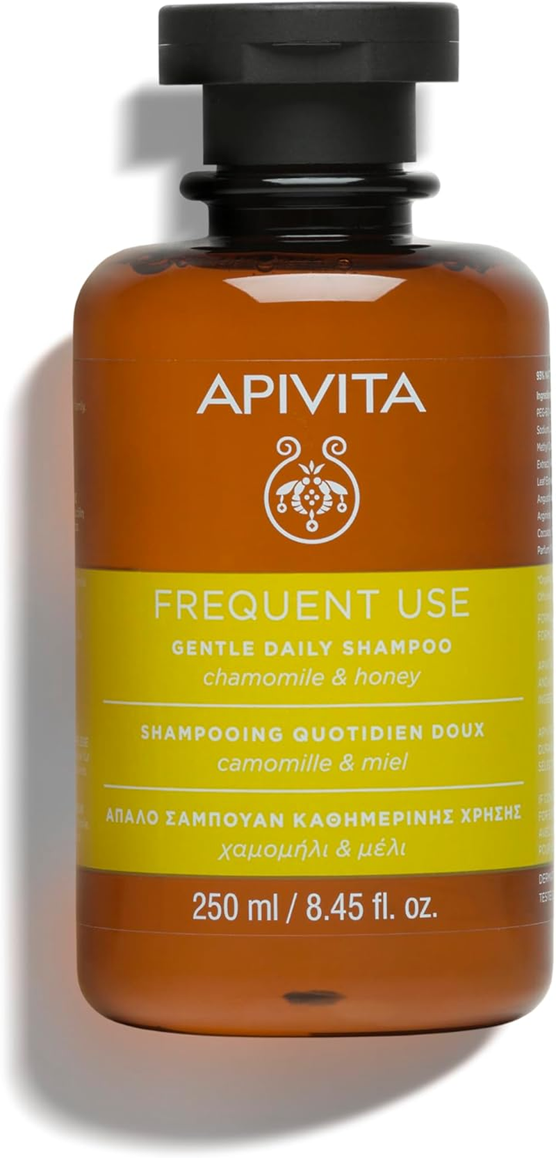 Apivita, Gentle Daily Shampoo with Chamomile & Honey 250Ml image number 5