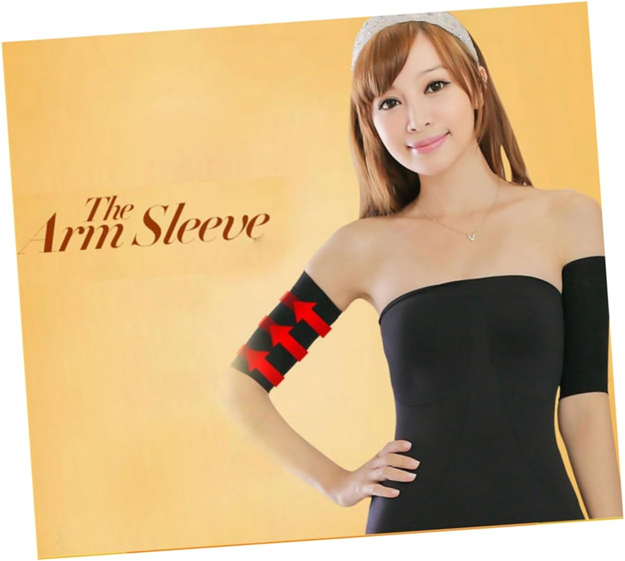 Outanaya Elastic Compression Arm Sleeves 2 Pack for Slimming Arm Shaper Arm Cuff Leg Compression Sleeve Skin-Friendly Material Improve Arm Circulati image number 5