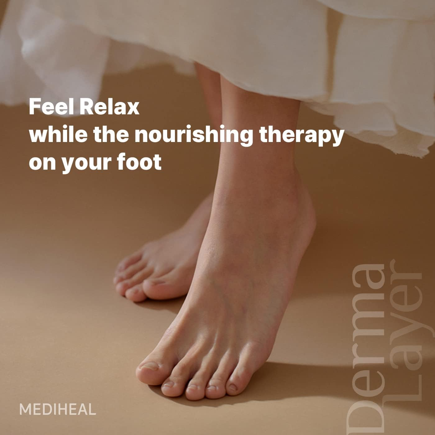 MEDIHEAL Derma Layer Foot Mask (5 Packs) for Dry Feet and Toes, Cracked Heels, Calluses Moisture Care with Herbal Ceramides image number 2